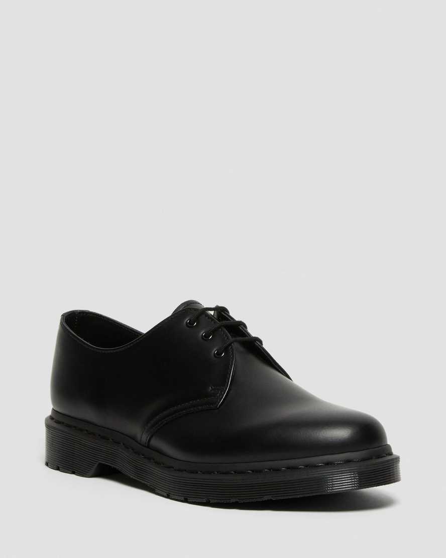 Dr Martens Oxford Shoes Men's 1461 Mono Smooth Leather Black | Malaysia 95418-DSHN